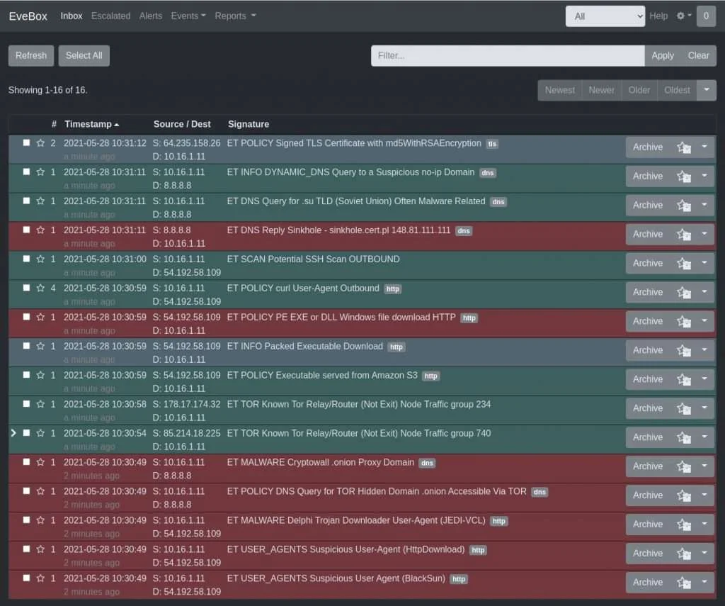 Figure 2 — Suricata application GUI